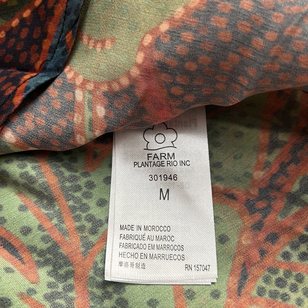 FARM Rio Multicolor Leaf Print Blouse - Picture 4 of 6